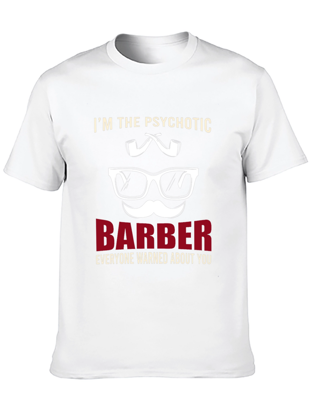 Psychotic Barber T-Shirt - Novelty Graphic Tee