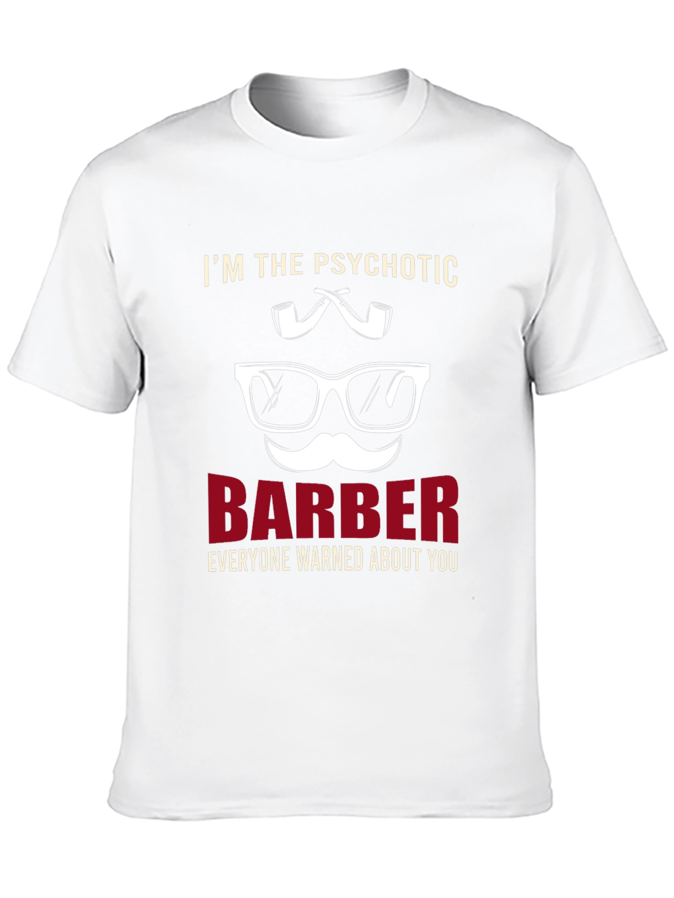 Psychotic Barber T-Shirt - Novelty Graphic Tee