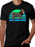 Zebra Lion Mashup Graphic Tee - Unique Animal Fusion