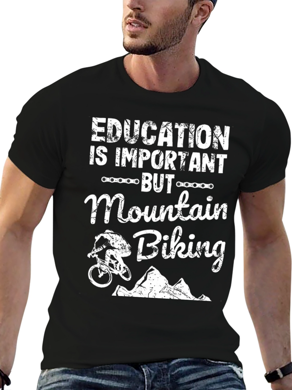 Mountain Biking Graphic Tee