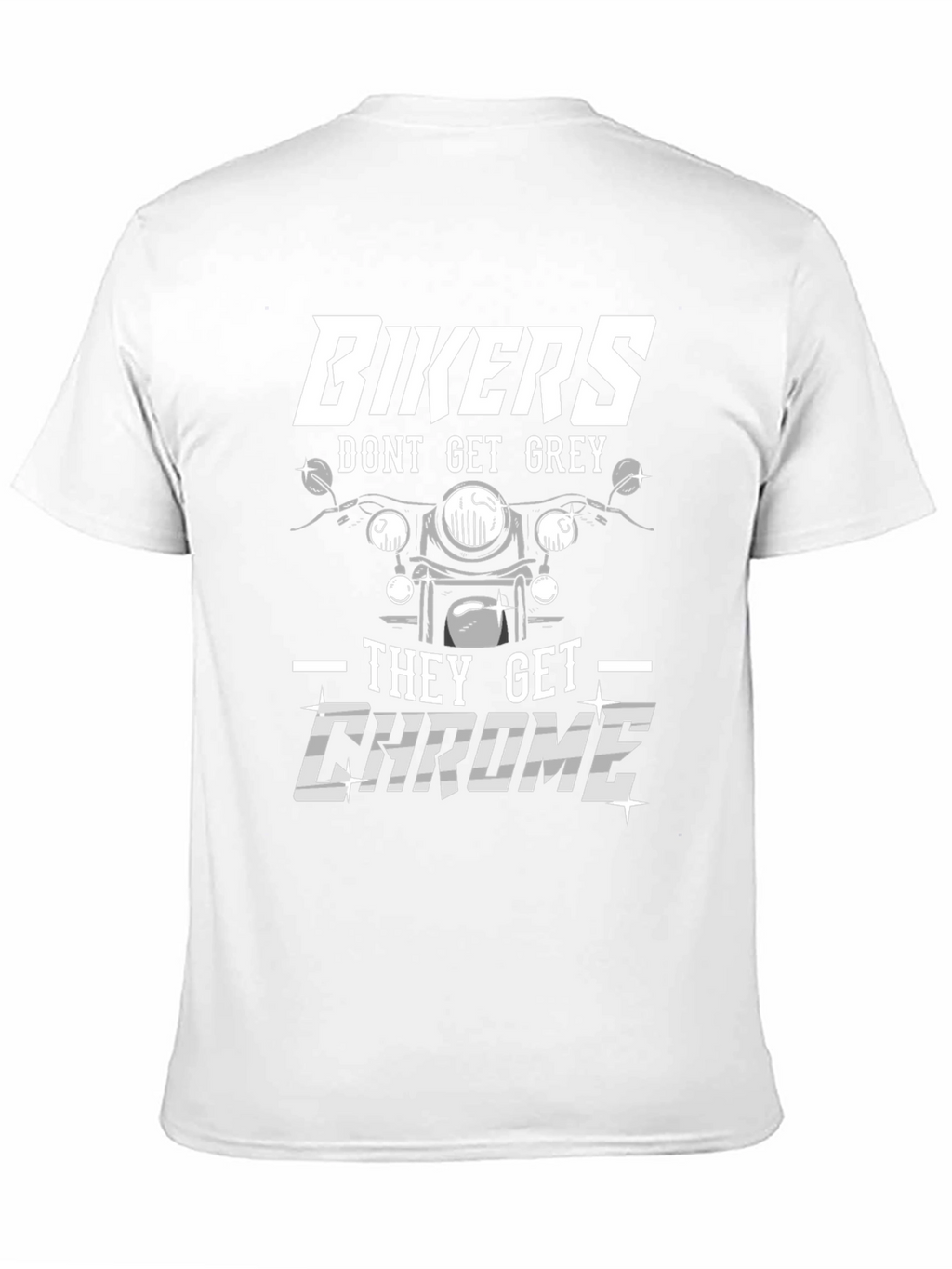 Bikers Get Chrome Graphic Tee - Black