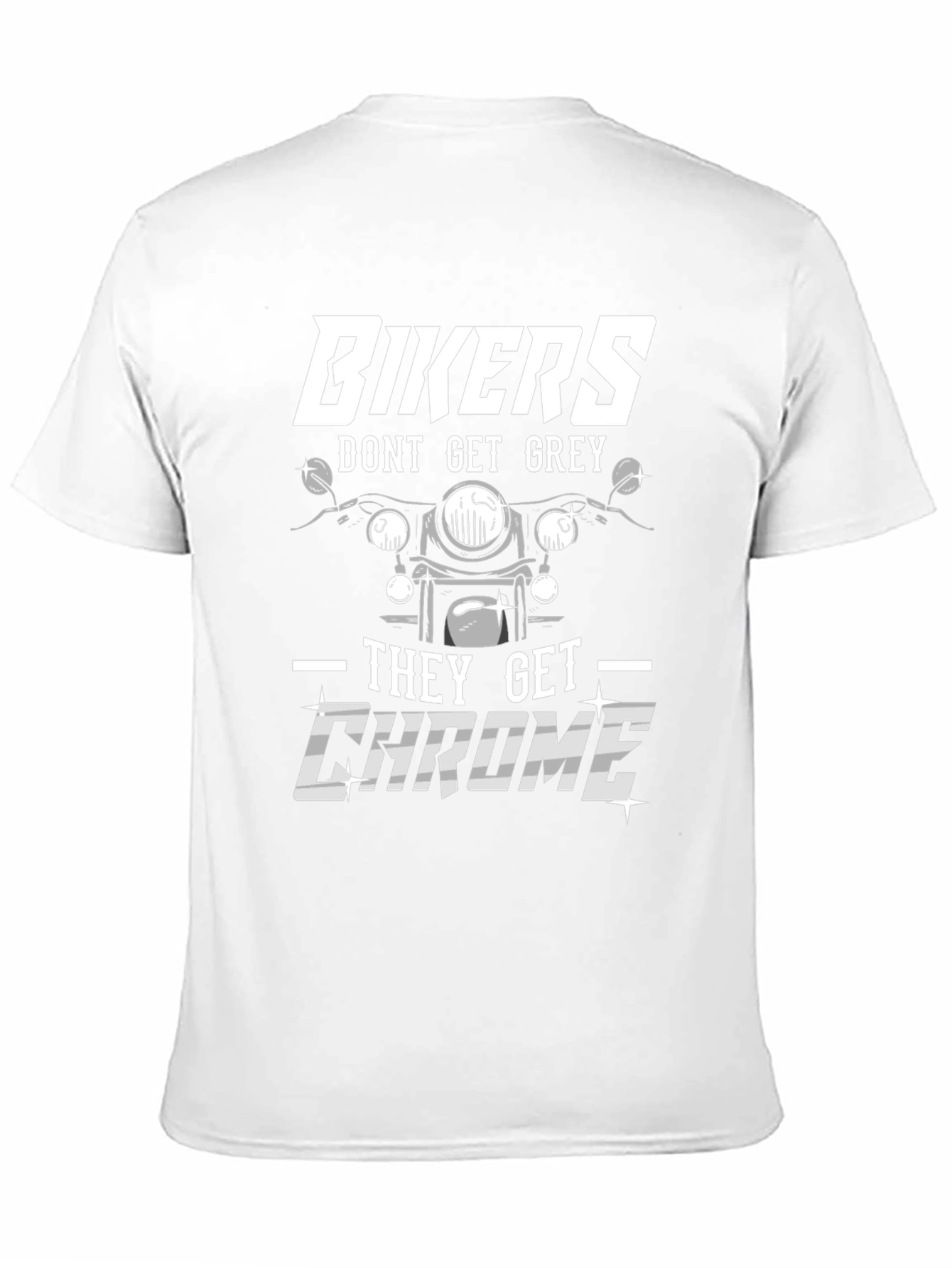 Bikers Get Chrome Graphic Tee - Black