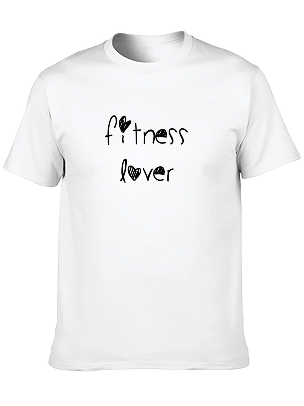 Fitness Lover T-Shirt - Black Soft Fabric Casual Wear
