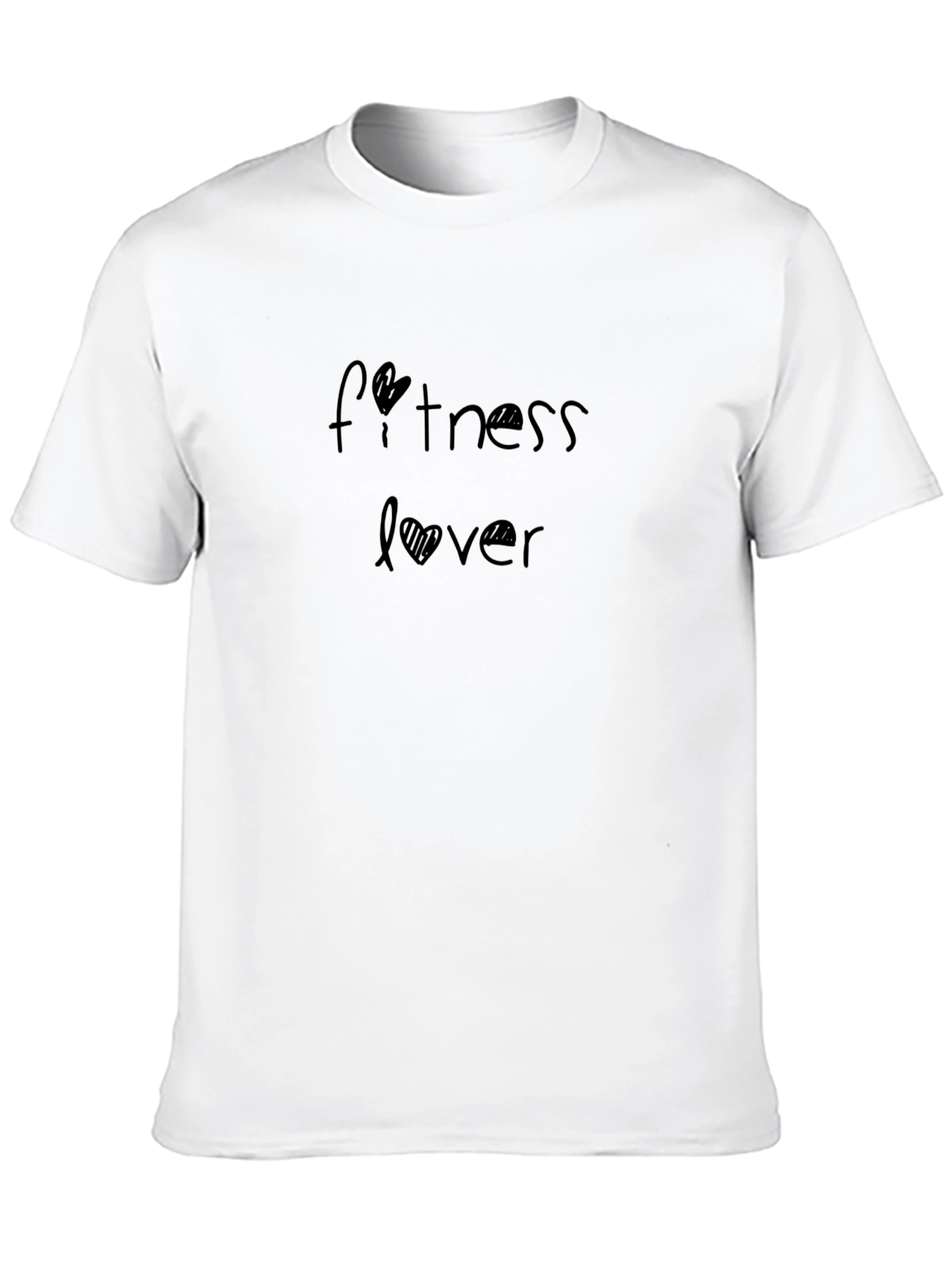 Fitness Lover T-Shirt - Black Soft Fabric Casual Wear