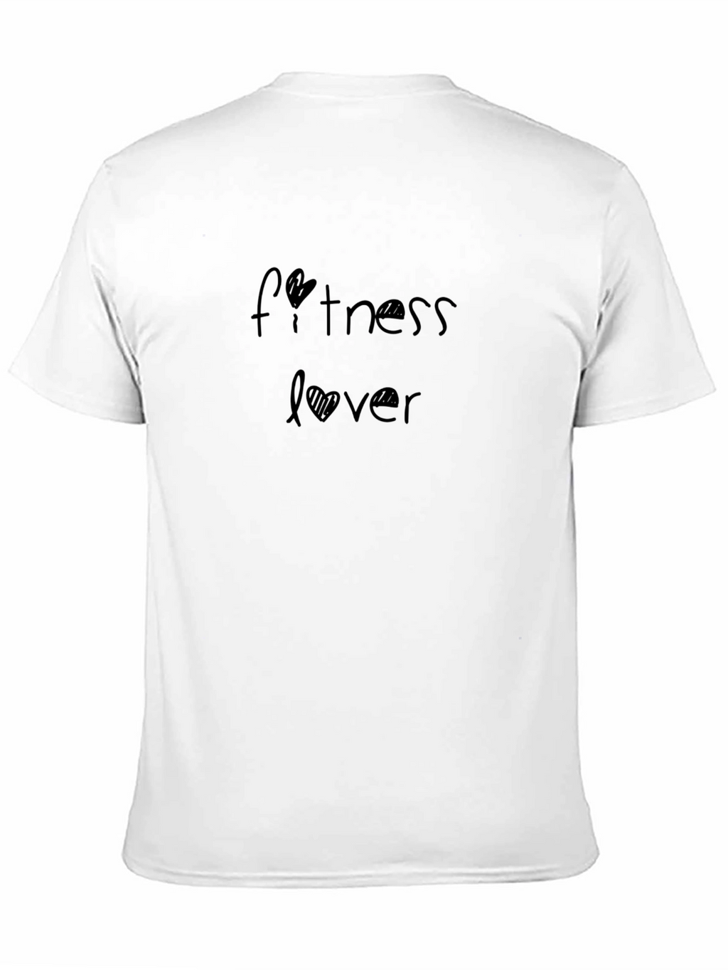 Fitness Lover T-Shirt - Black Soft Fabric Casual Wear