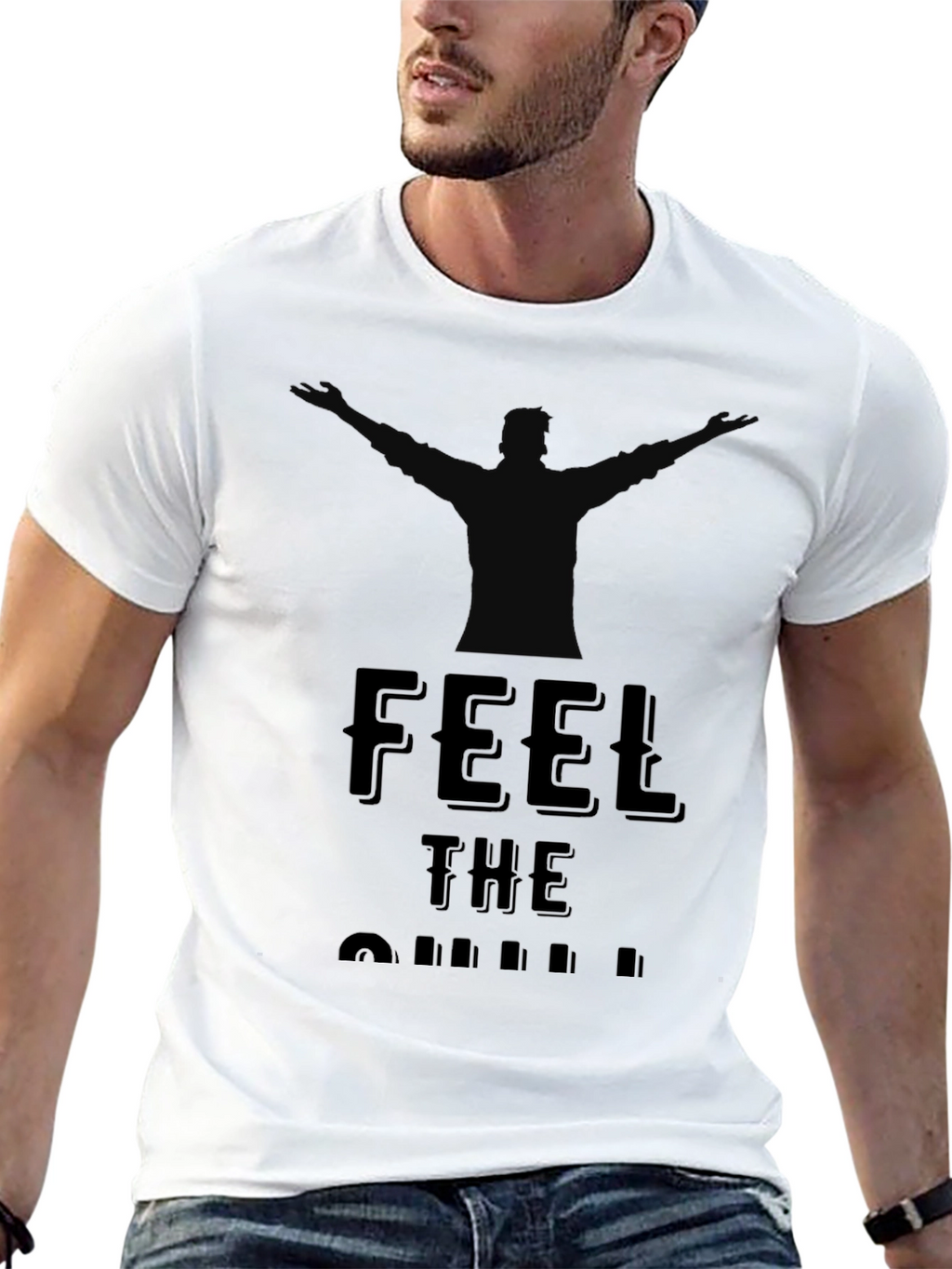 Feel The Chill Black Graphic T-Shirt