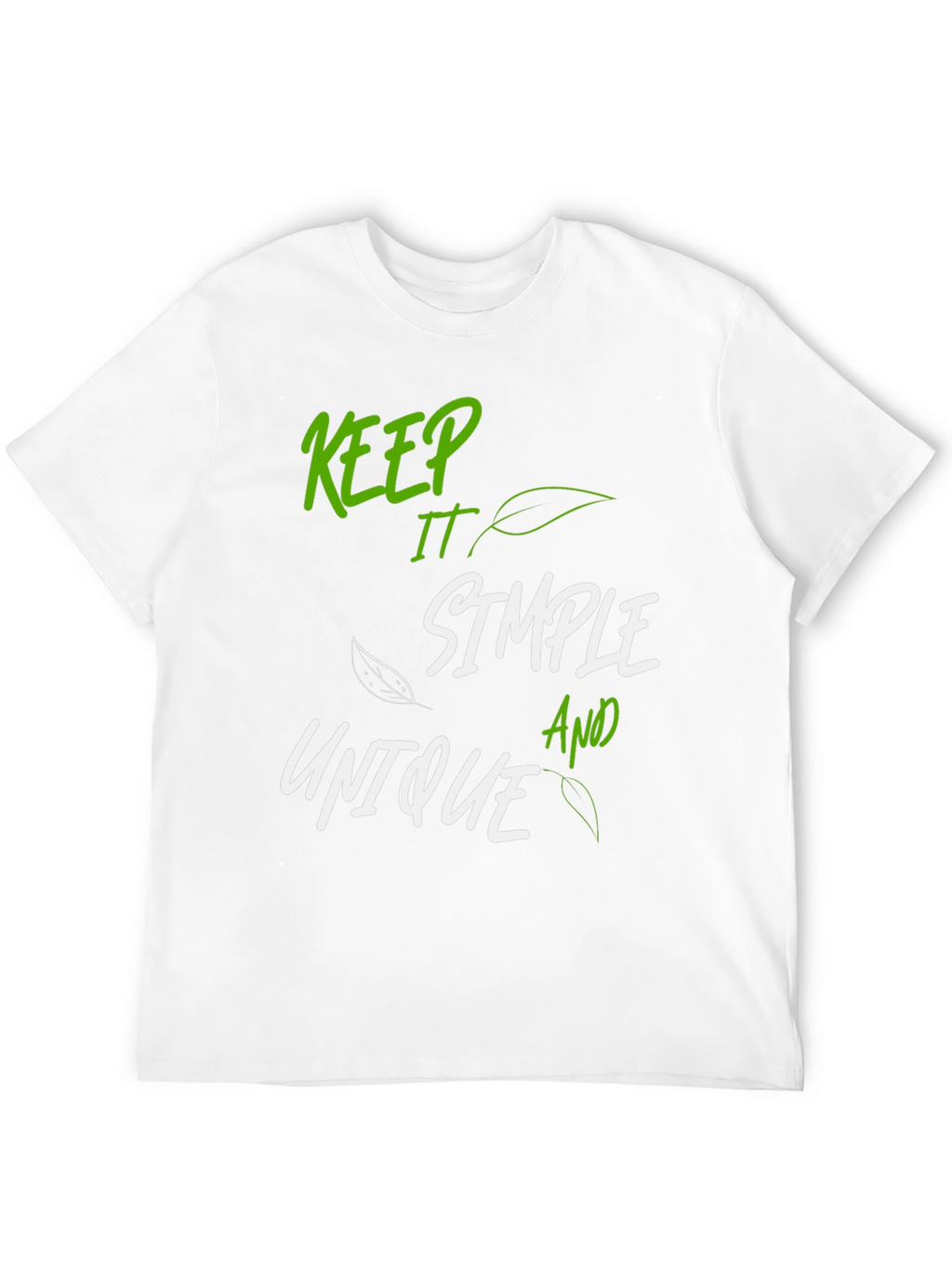 Keep It Simple Graphic T-Shirt - Black