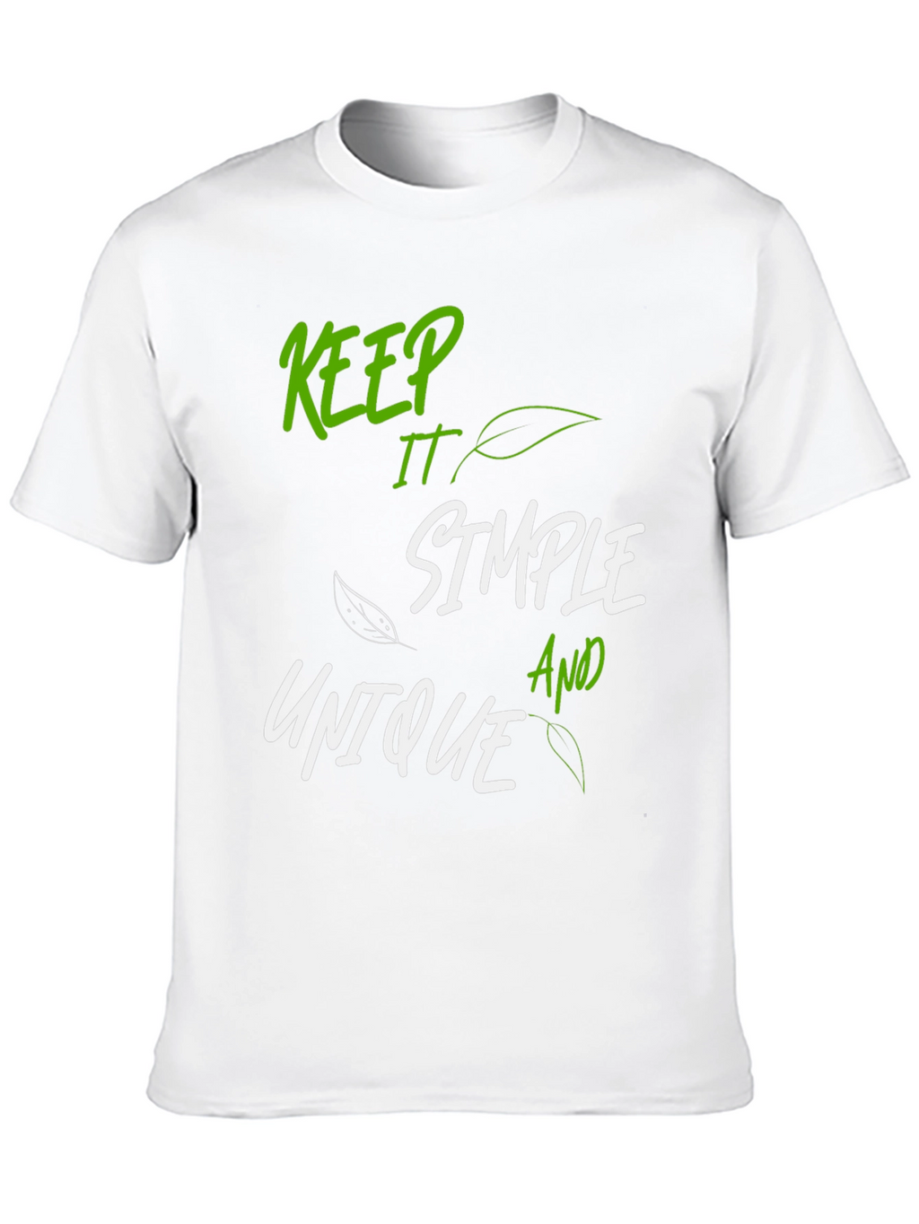 Keep It Simple Graphic T-Shirt - Black
