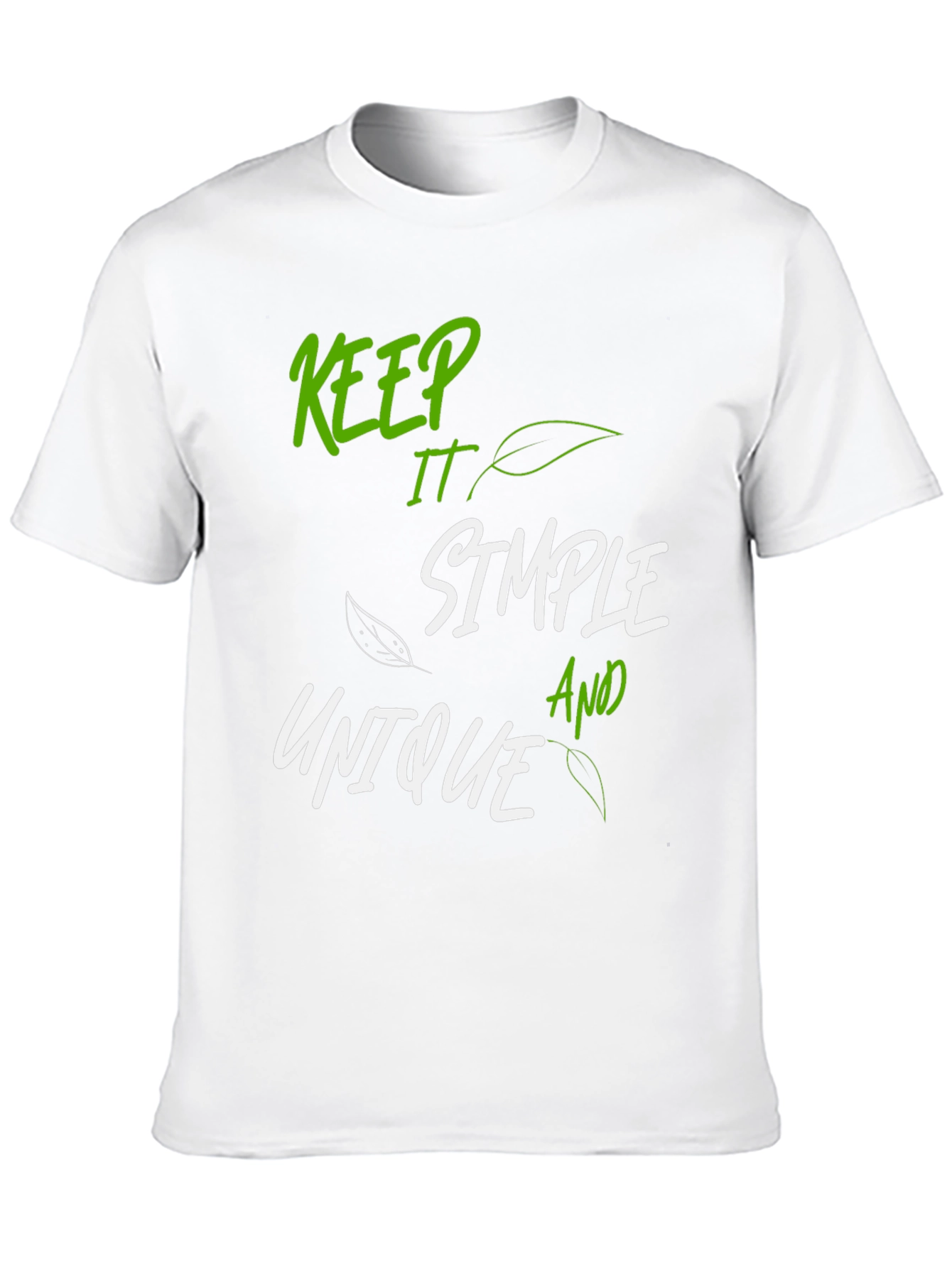 Keep It Simple Graphic T-Shirt - Black