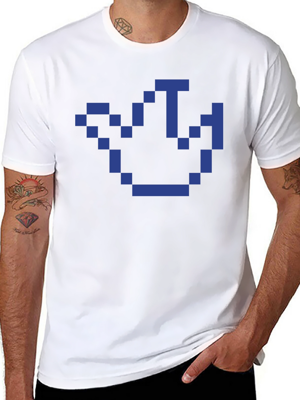 Pixel Crown T-Shirt - Retro Gaming Style