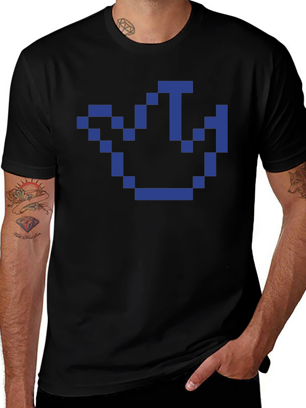 Pixel Crown T-Shirt - Retro Gaming Style