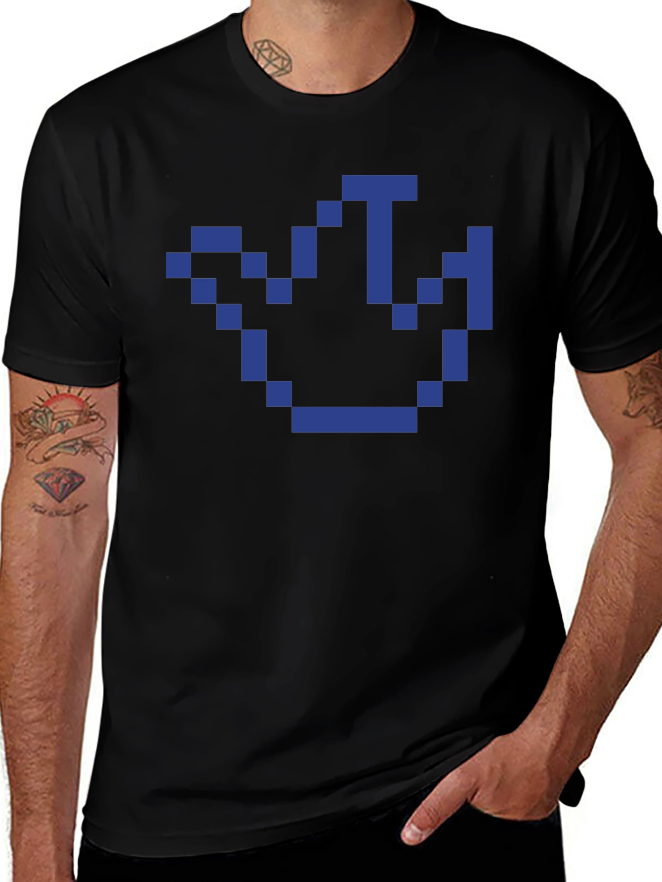 Pixel Crown T-Shirt - Retro Gaming Style