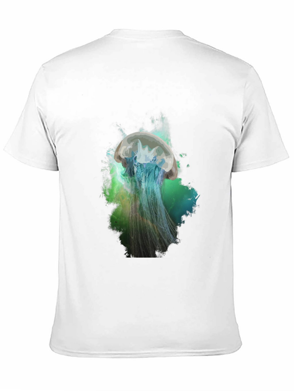 Jellyfish Graphic Print T-Shirt - Black