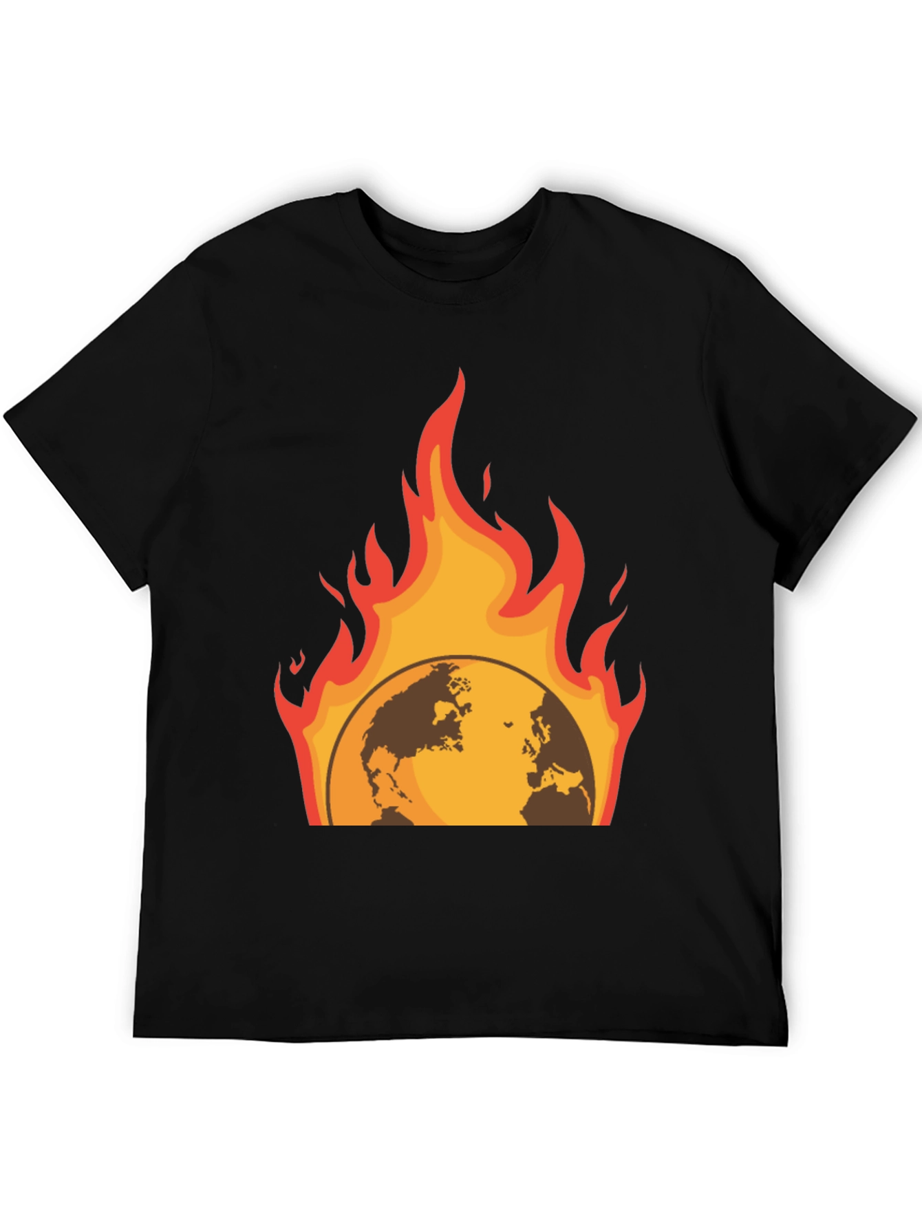 Global Warming Graphic Tee - Black Short Sleeve