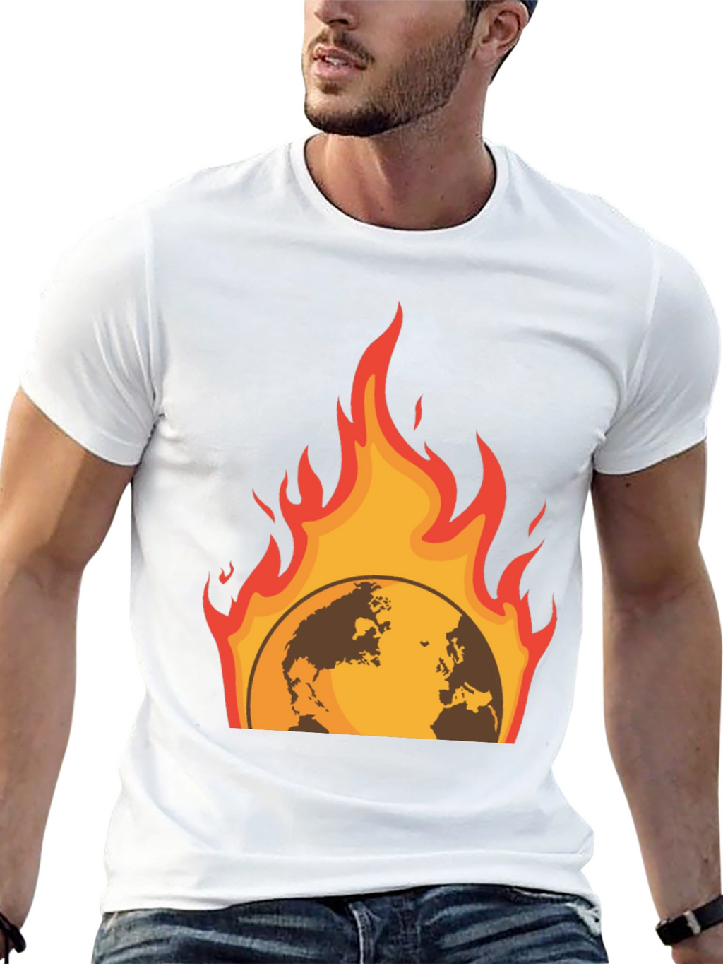 Global Warming Graphic Tee - Black Short Sleeve