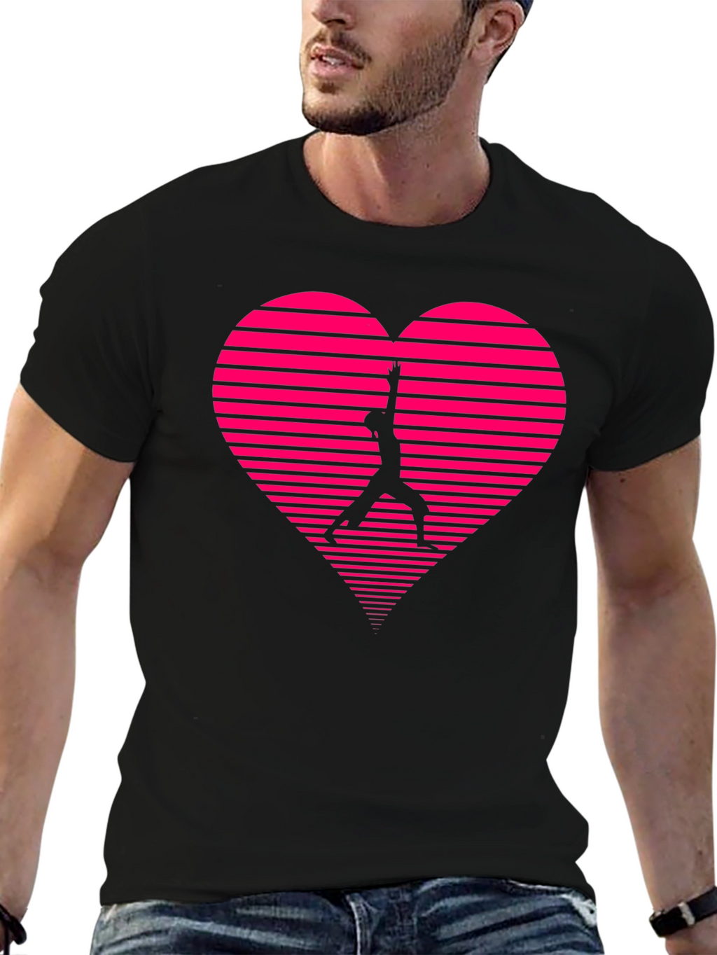 Heart Silhouette Graphic Tee