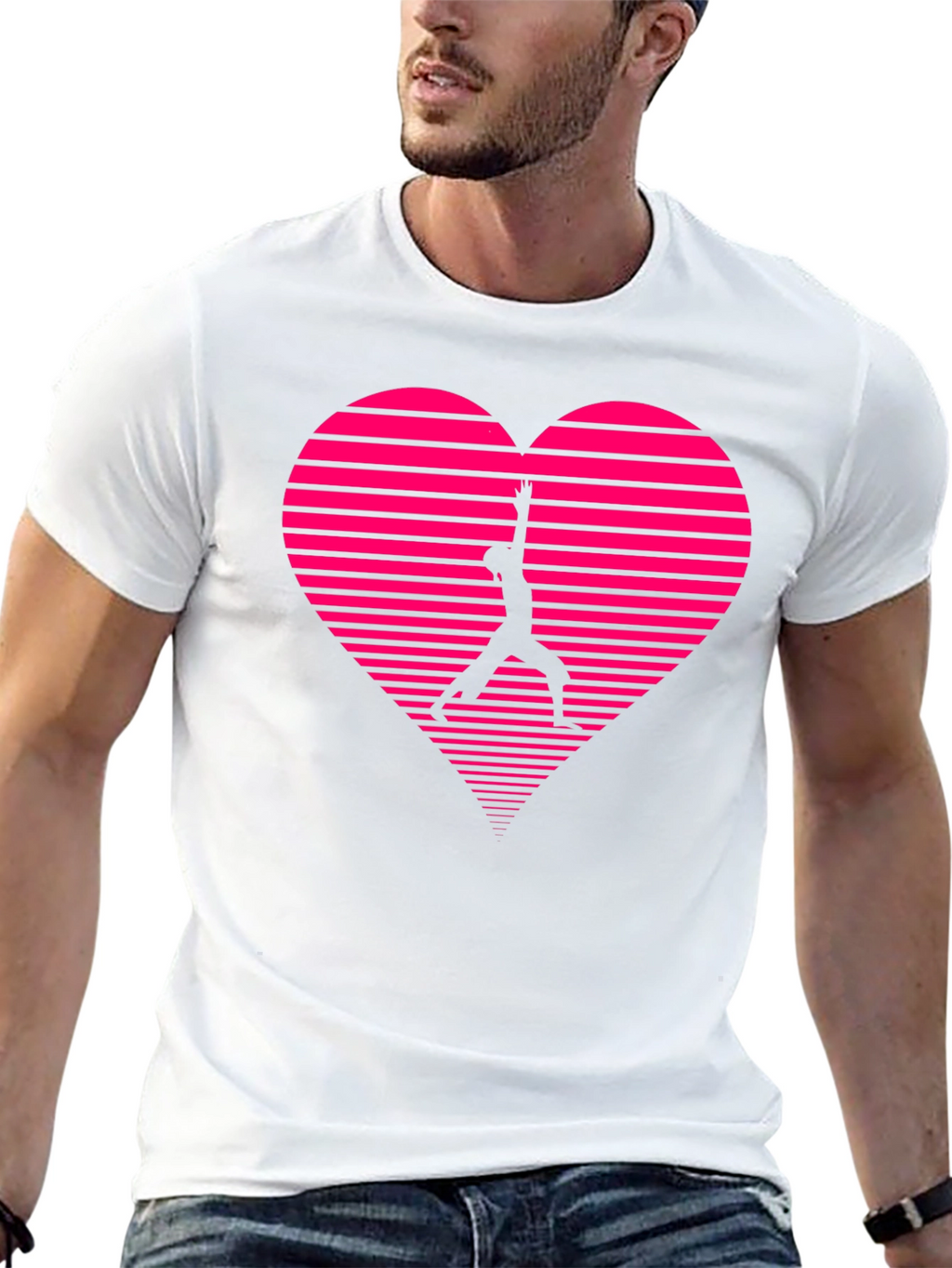 Heart Silhouette Graphic Tee