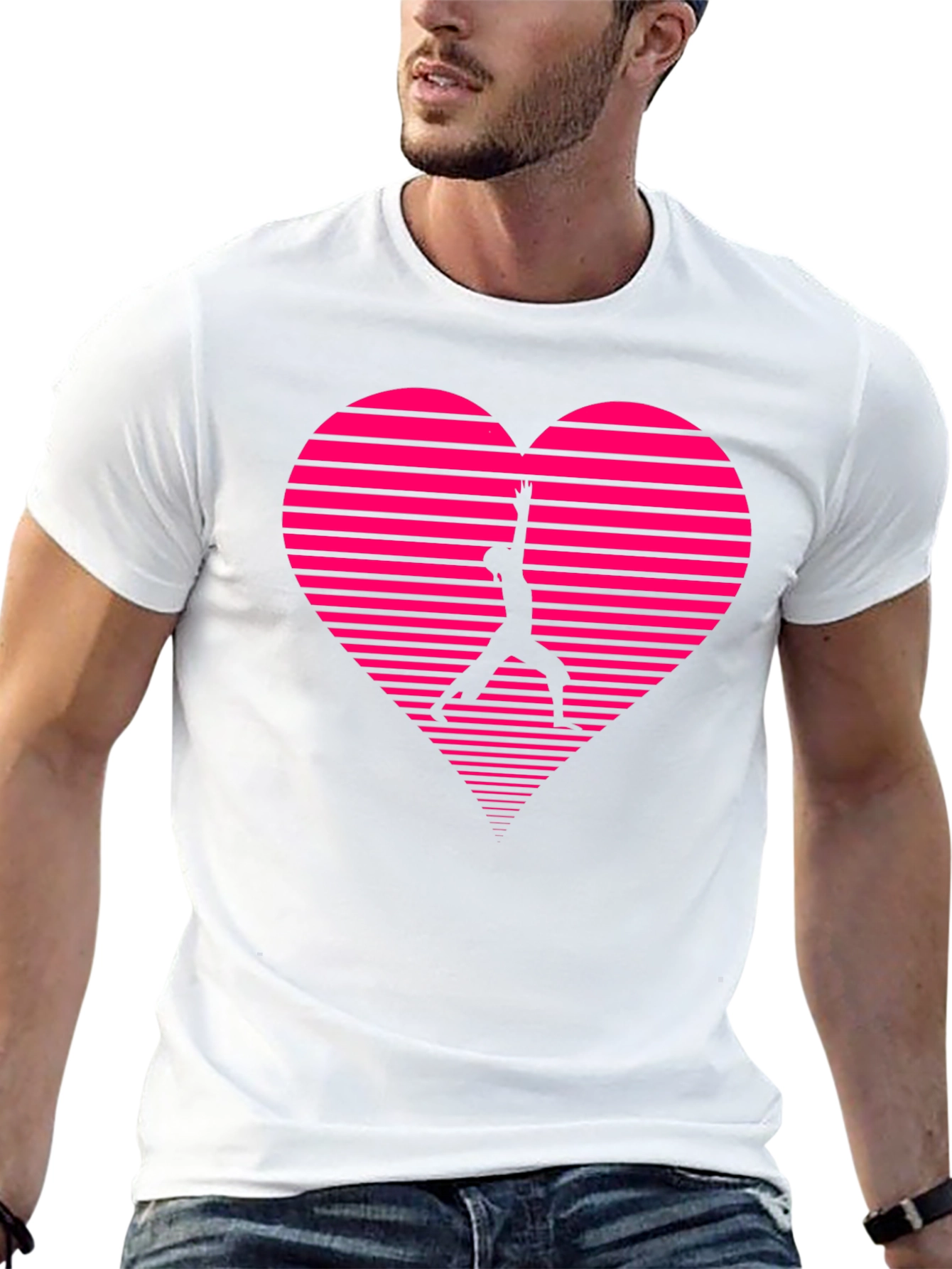 Heart Silhouette Graphic Tee