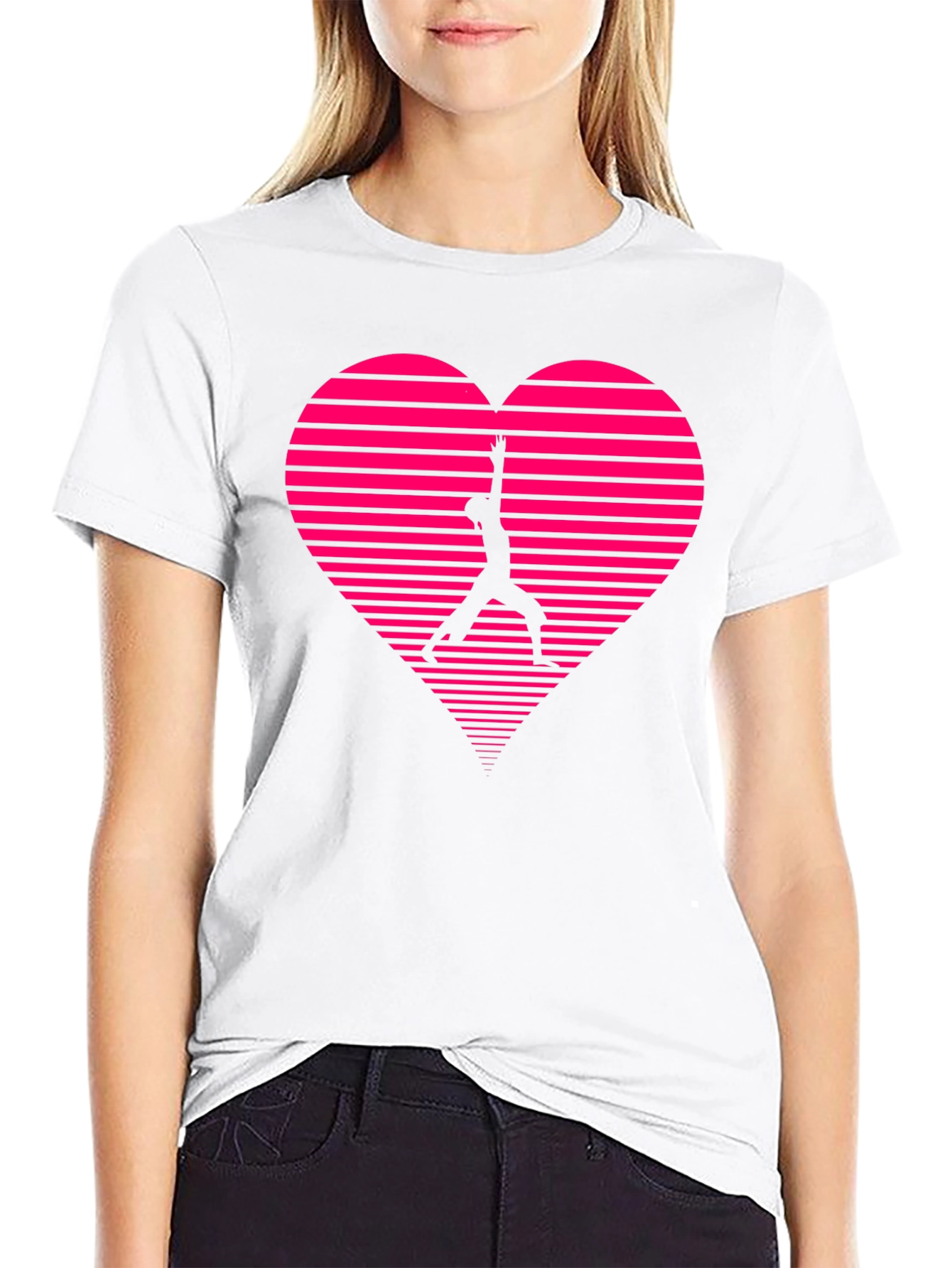 Heart Silhouette Graphic Tee