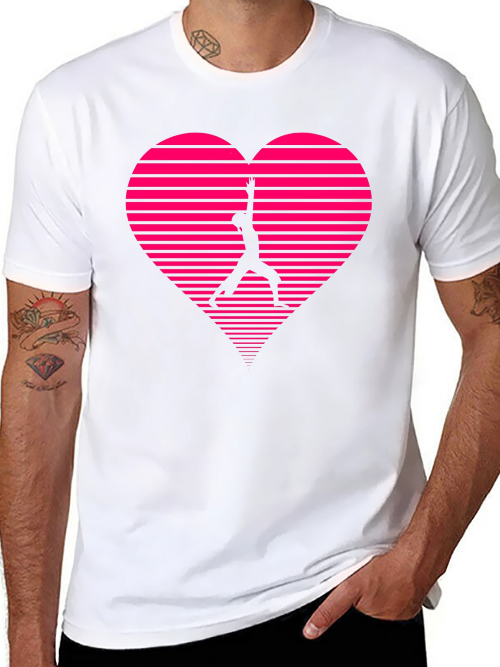 Heart Silhouette Graphic Tee