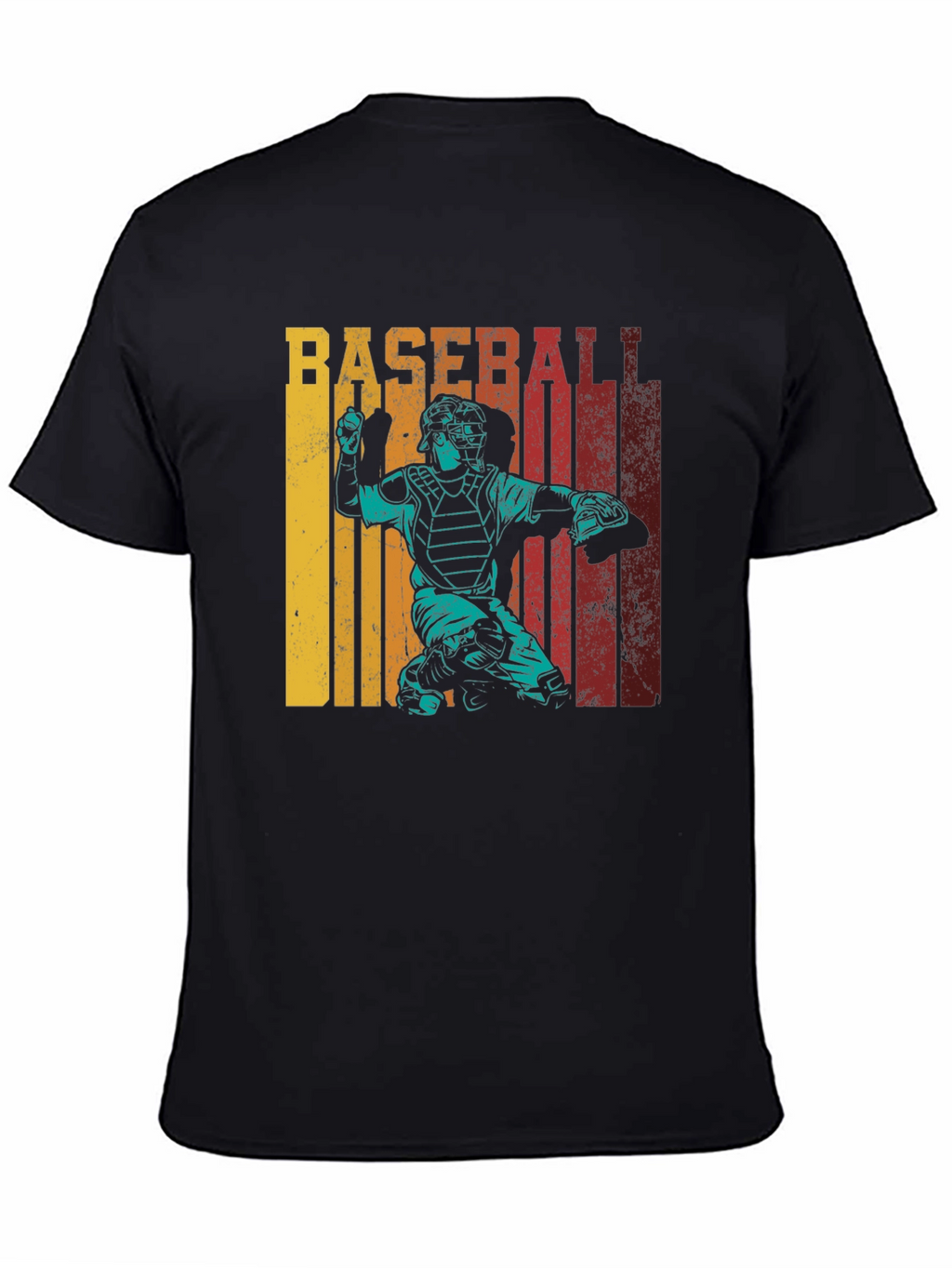 Baseball Catcher Retro T-Shirt
