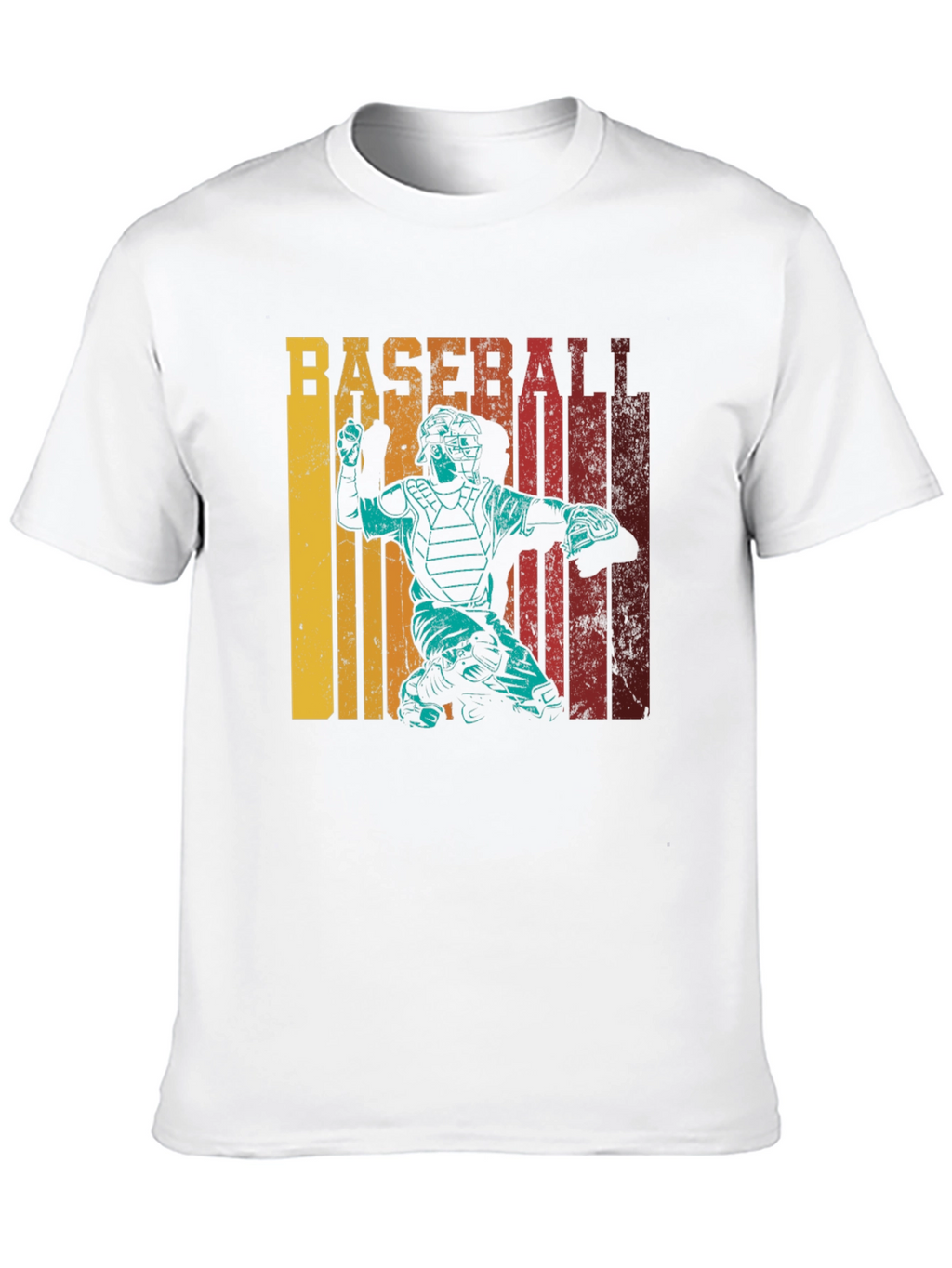 Baseball Catcher Retro T-Shirt