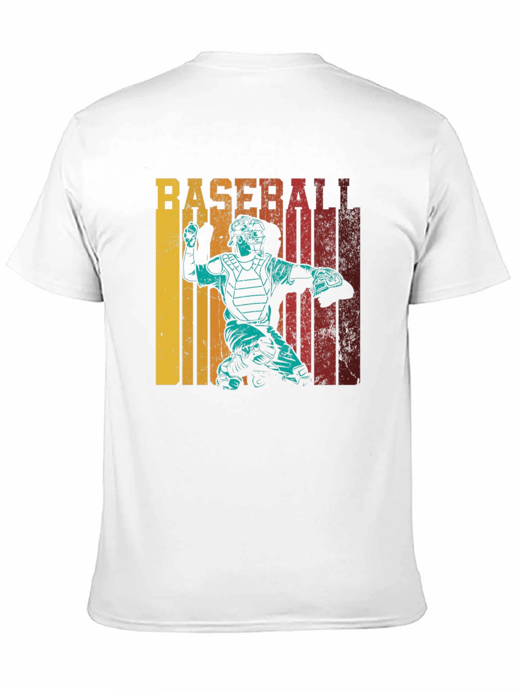 Baseball Catcher Retro T-Shirt