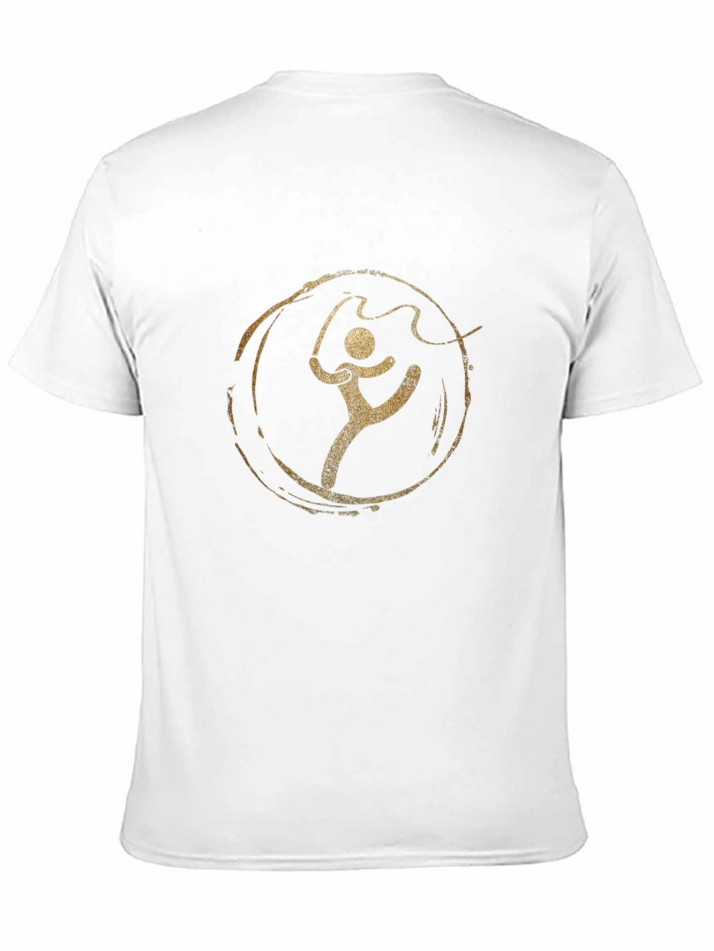 Rhythmic Gymnastics T-Shirt - Golden Ribbon Design