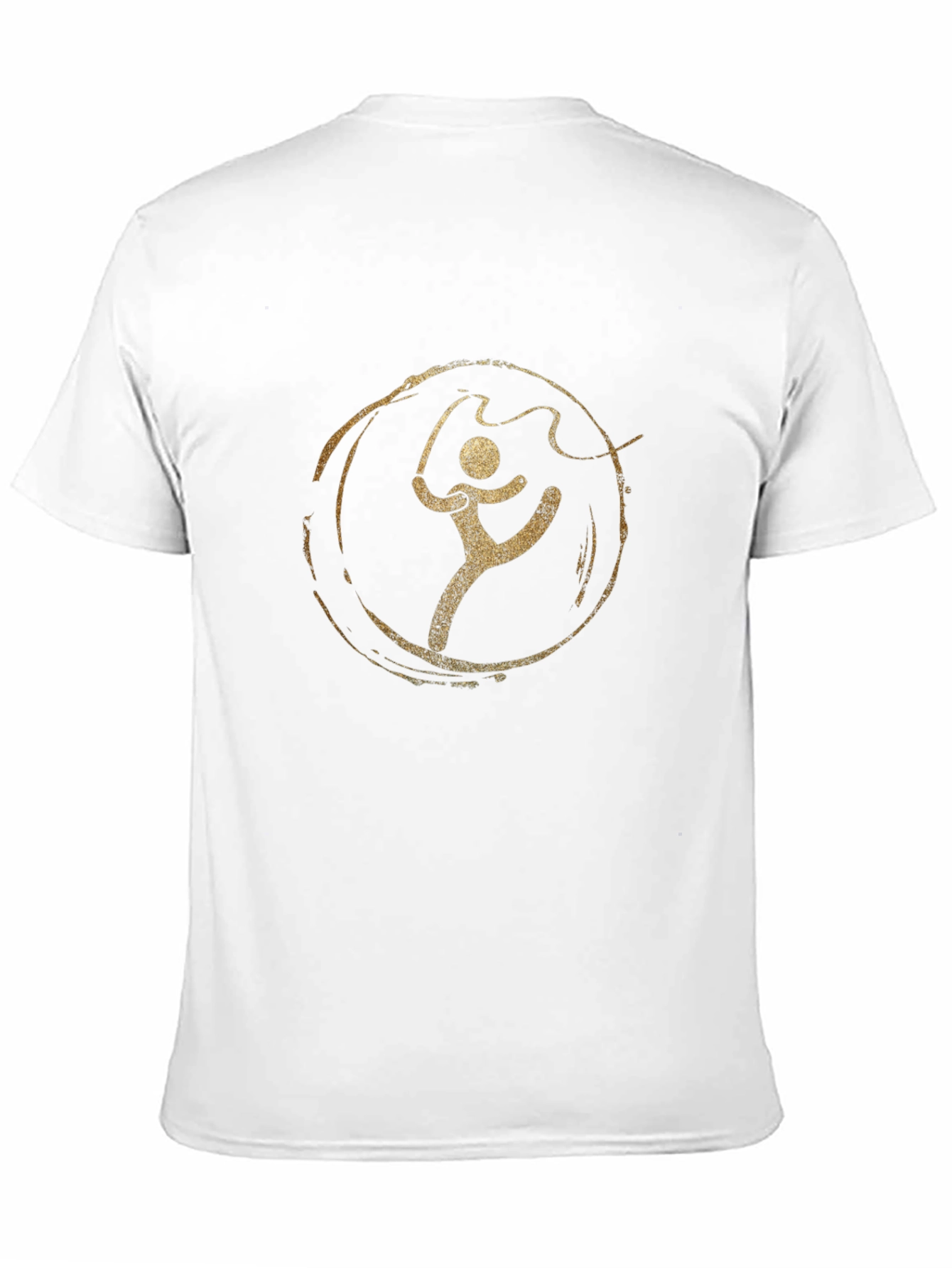 Rhythmic Gymnastics T-Shirt - Golden Ribbon Design