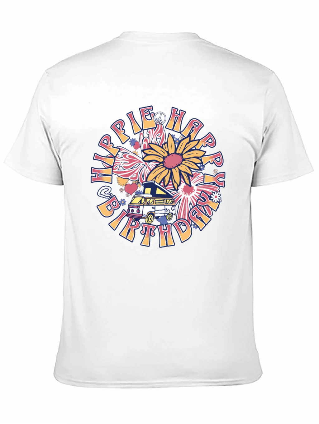 Hippie Happy Birthday T-Shirt