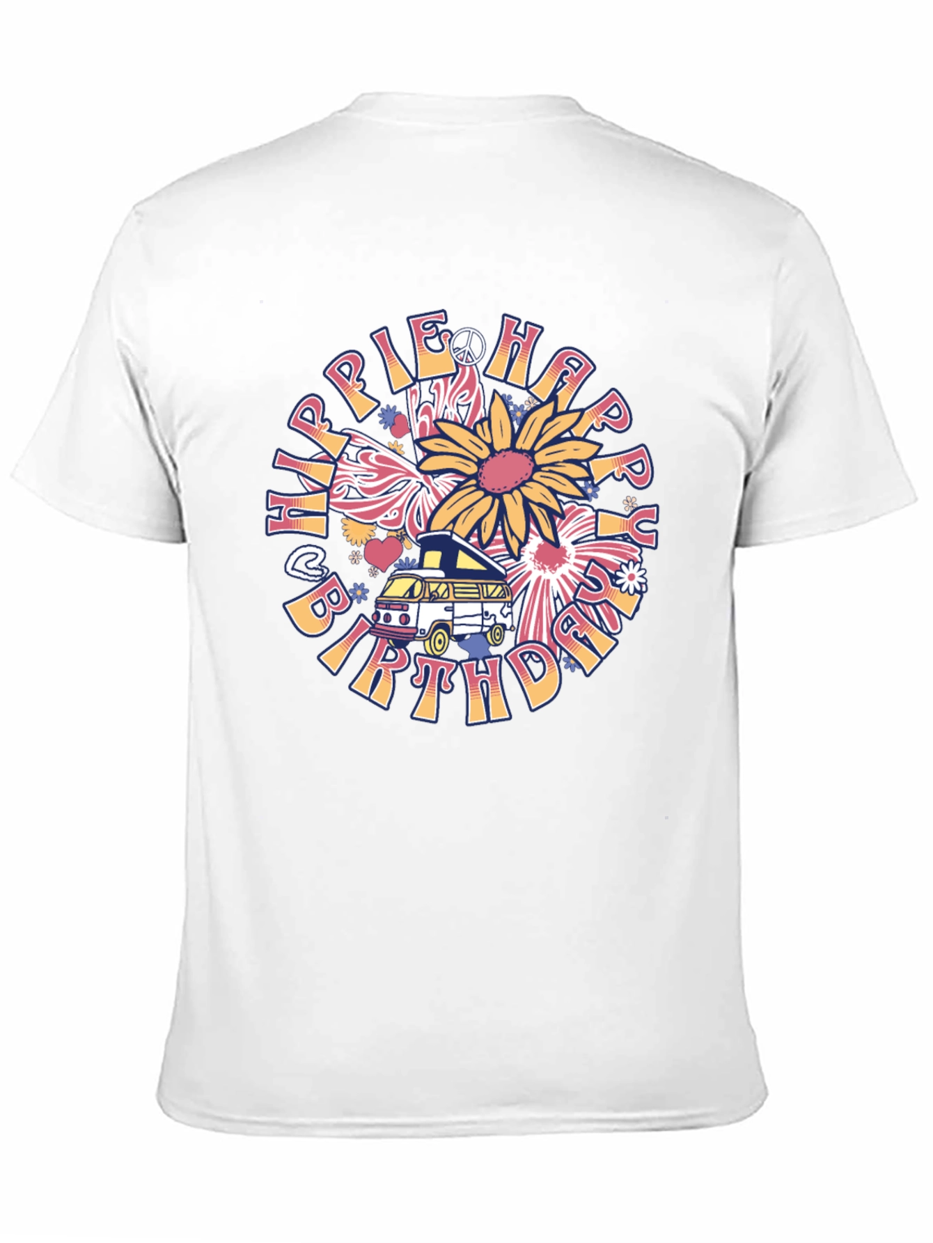 Hippie Happy Birthday T-Shirt