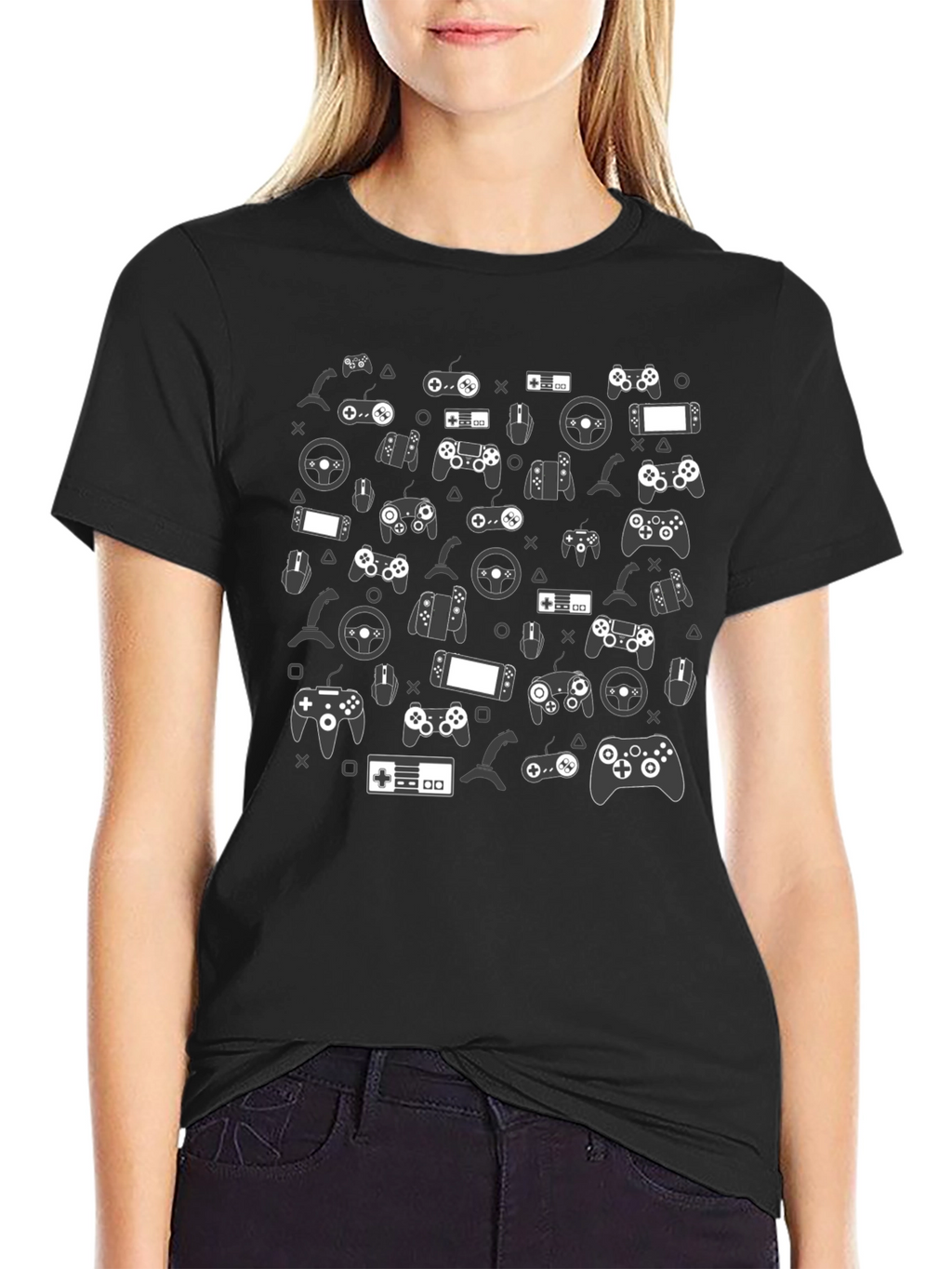 Gamer Controller Print T-Shirt