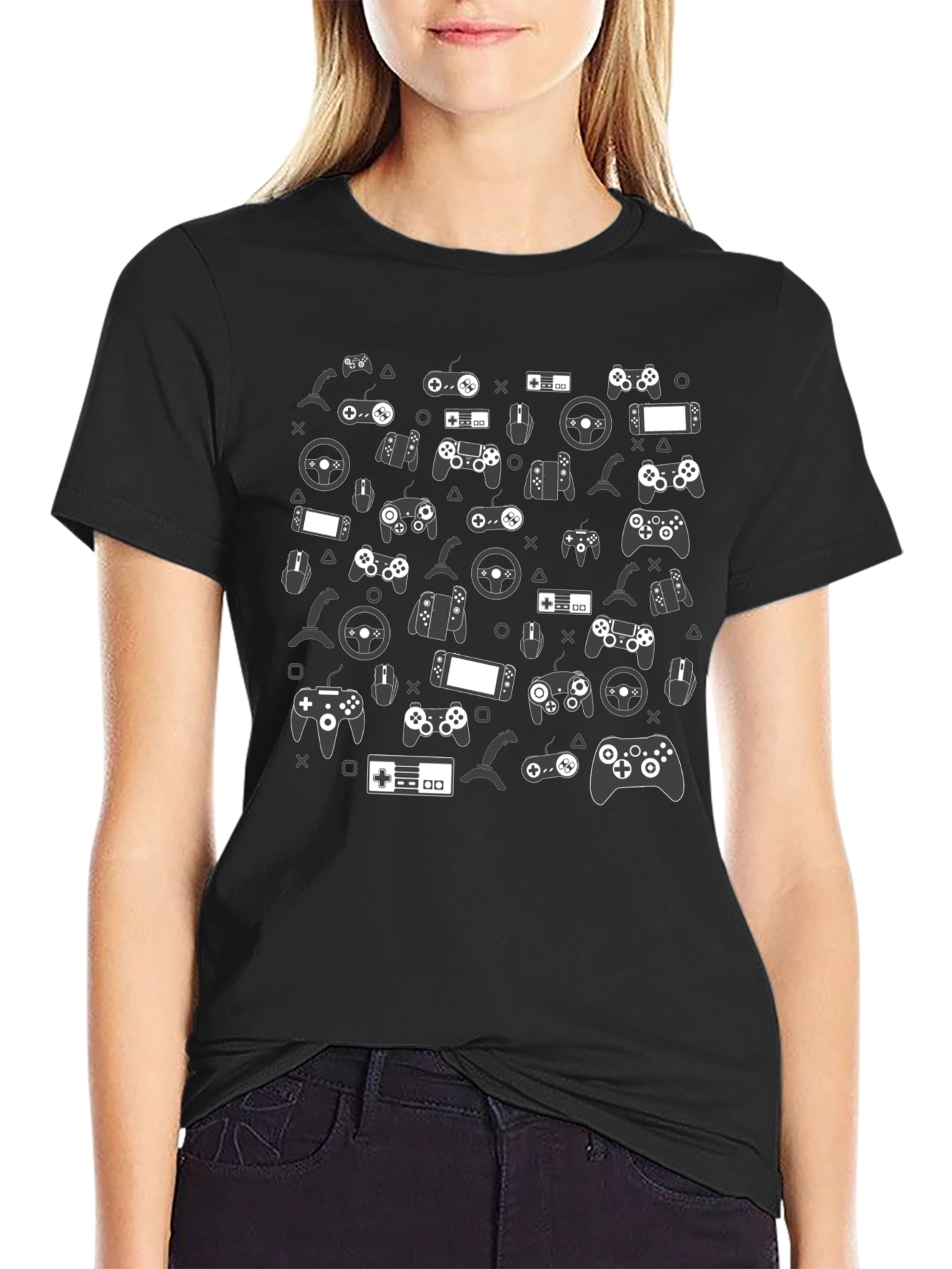 Gamer Controller Print T-Shirt