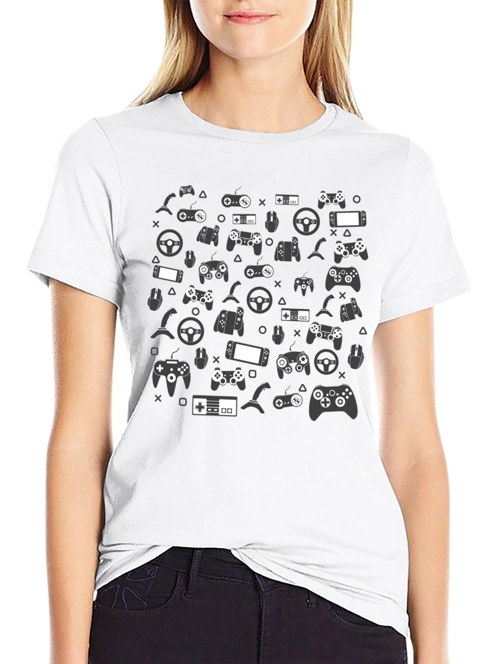 Gamer Controller Print T-Shirt