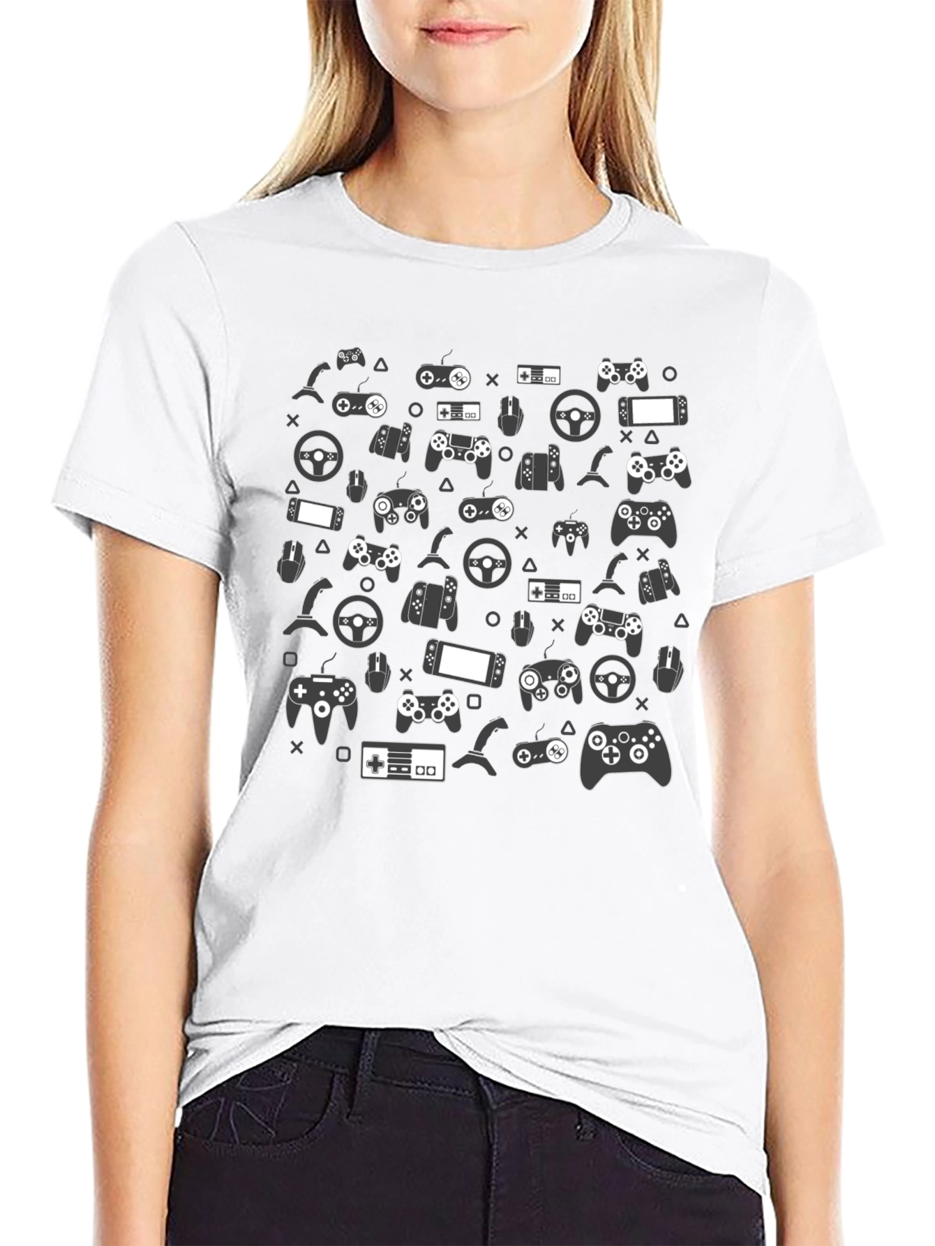 Gamer Controller Print T-Shirt