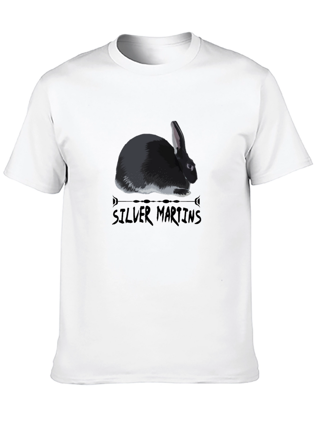 Silver Martens Rabbit Graphic Tee
