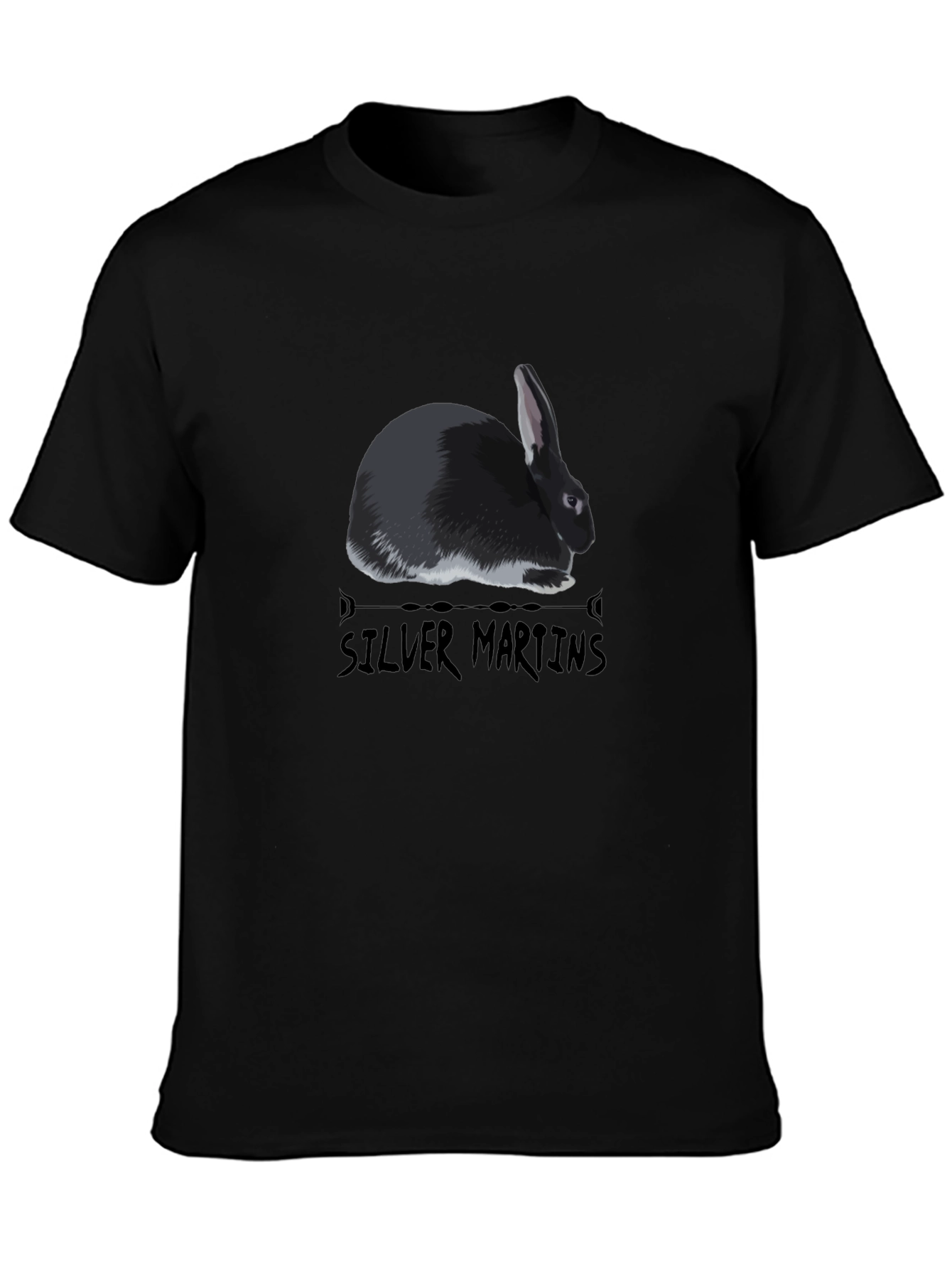 Silver Martens Rabbit Graphic Tee