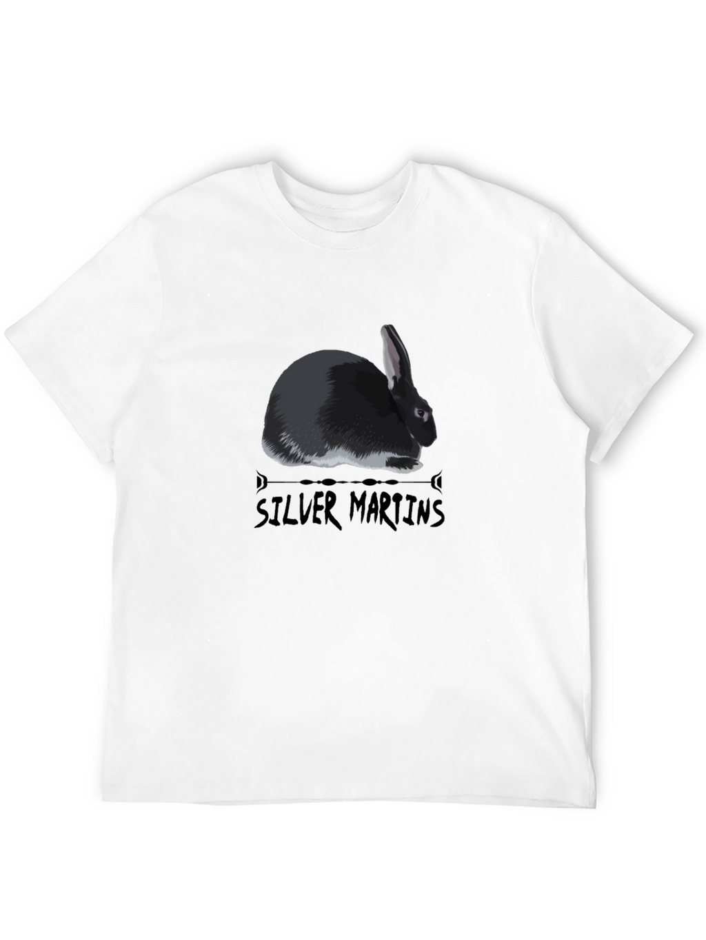 Silver Martens Rabbit Graphic Tee