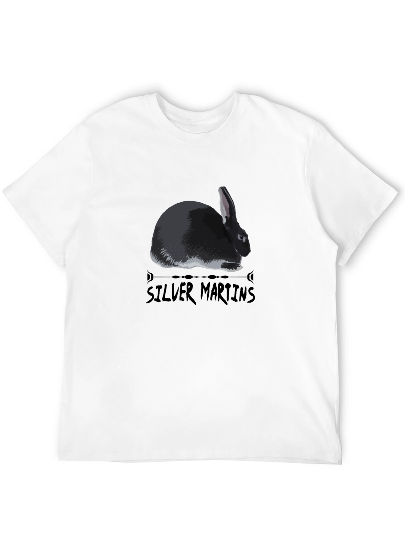 Silver Martens Rabbit Graphic Tee