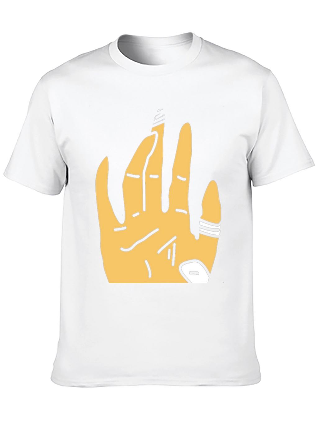 Graphic Tee - Hand Design Black T-Shirt