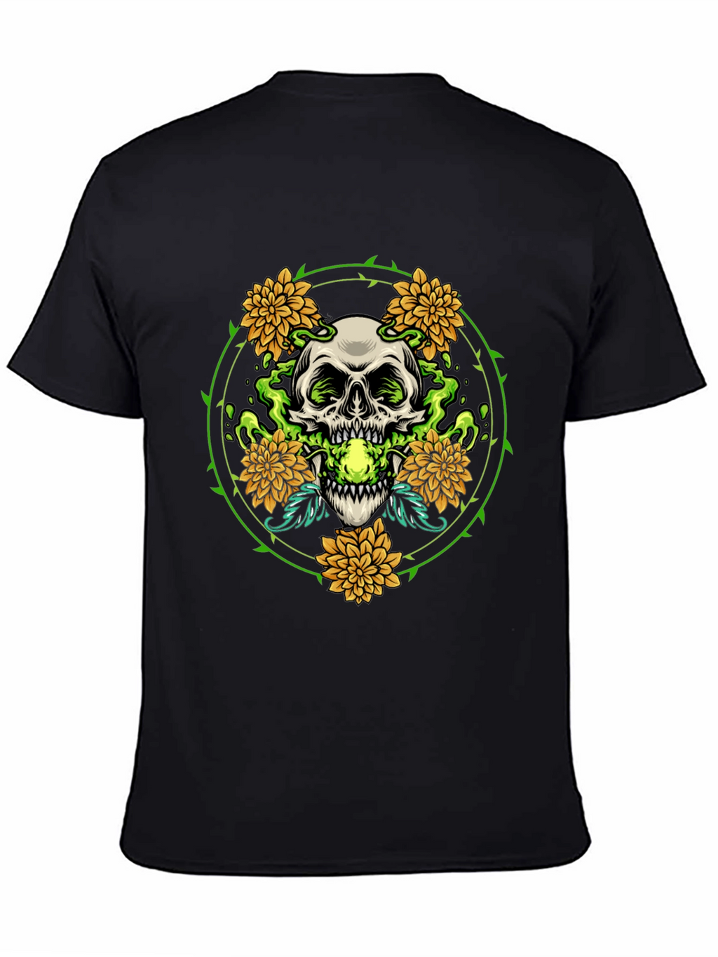 Skull & Flowers Graphic Tee