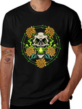 Skull & Flowers Graphic Tee