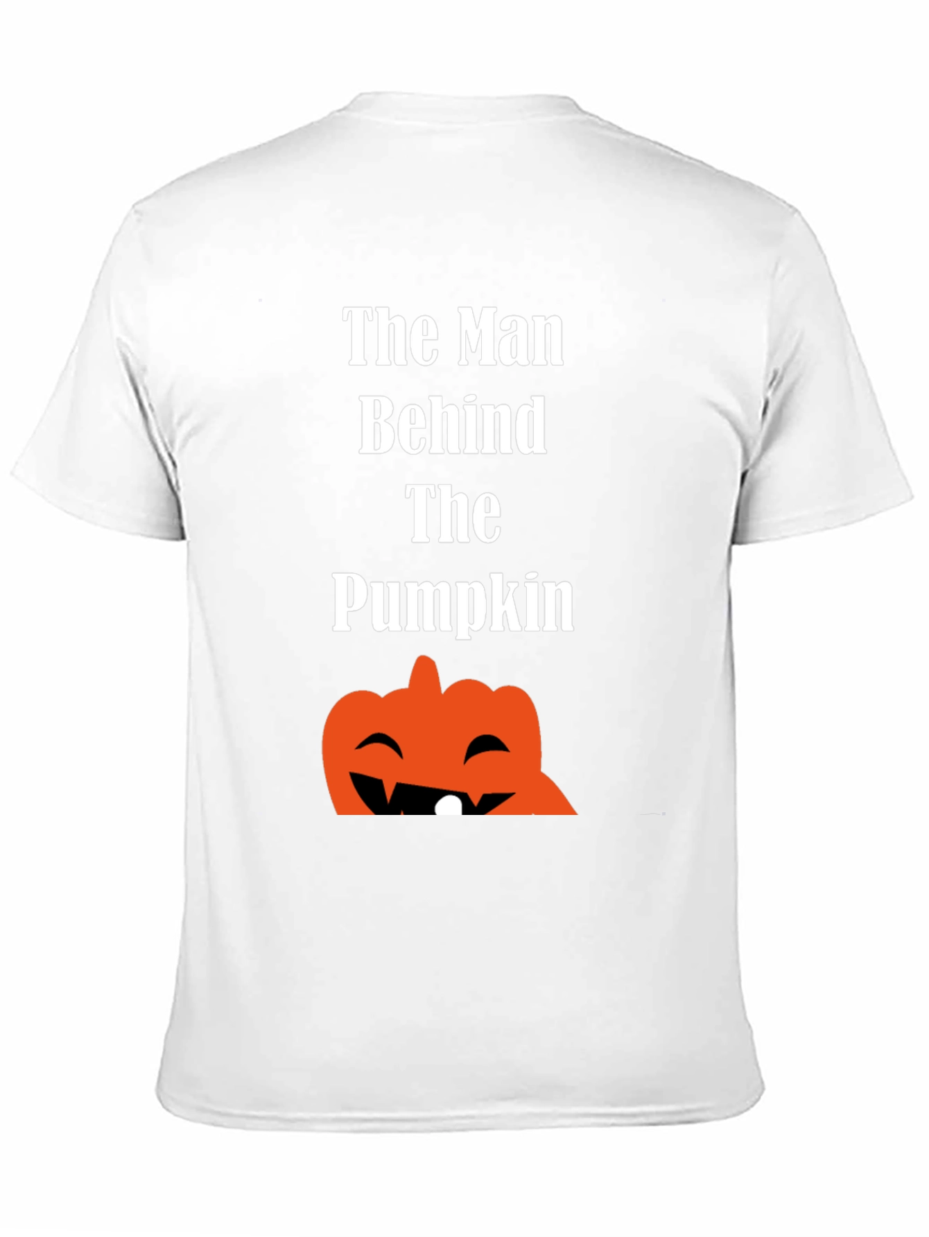 Man Behind the Pumpkin Halloween T-Shirt