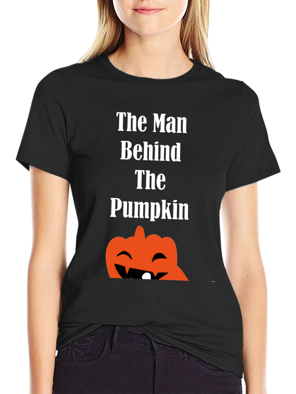 Man Behind the Pumpkin Halloween T-Shirt