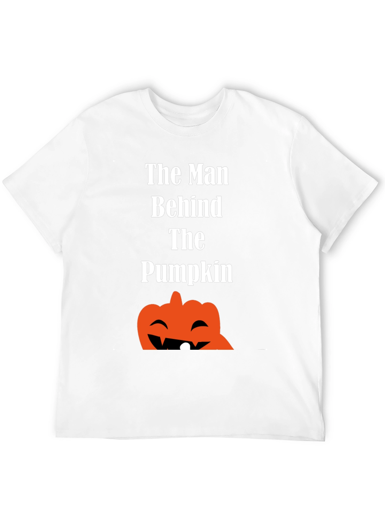 Man Behind the Pumpkin Halloween T-Shirt