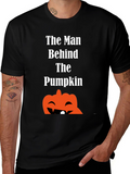 Man Behind the Pumpkin Halloween T-Shirt