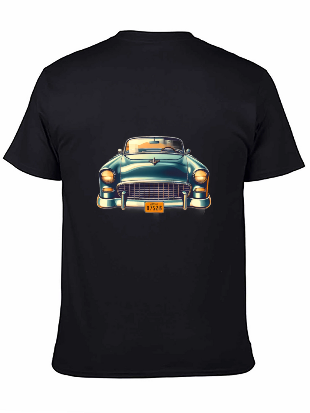 Classic Car Graphic Black T-Shirt