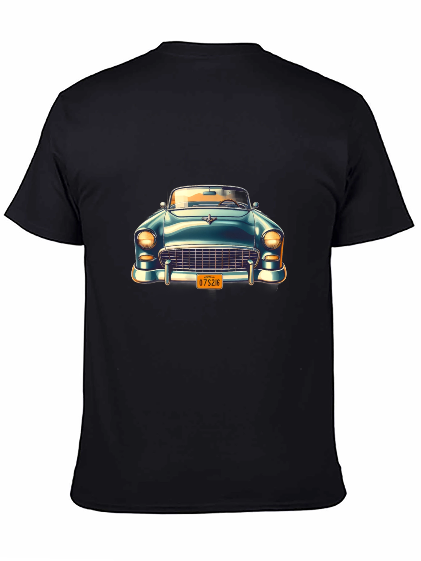Classic Car Graphic Black T-Shirt
