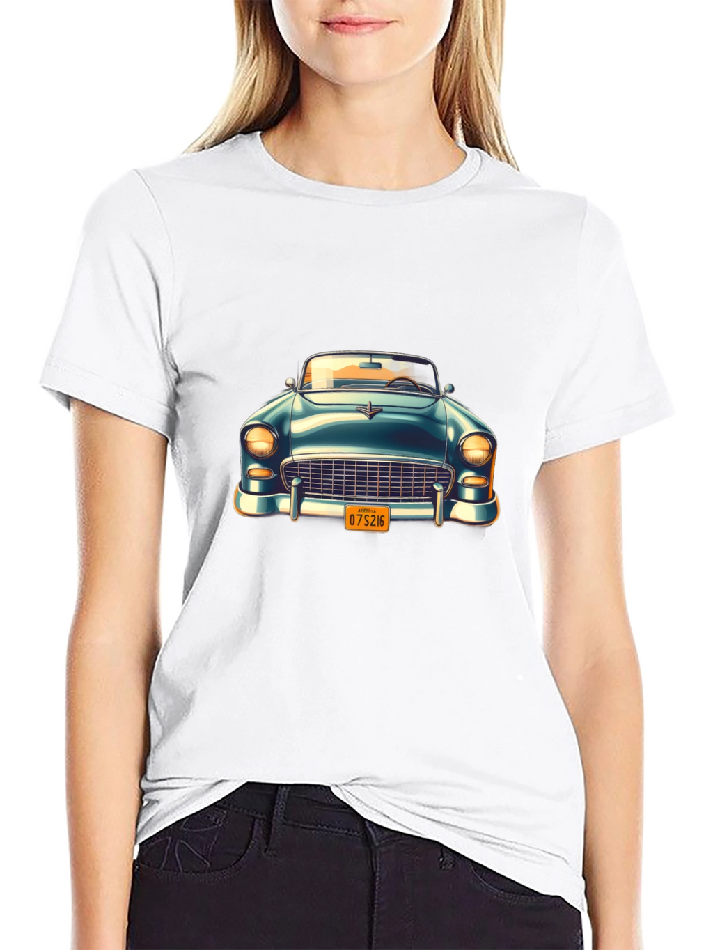 Classic Car Graphic Black T-Shirt