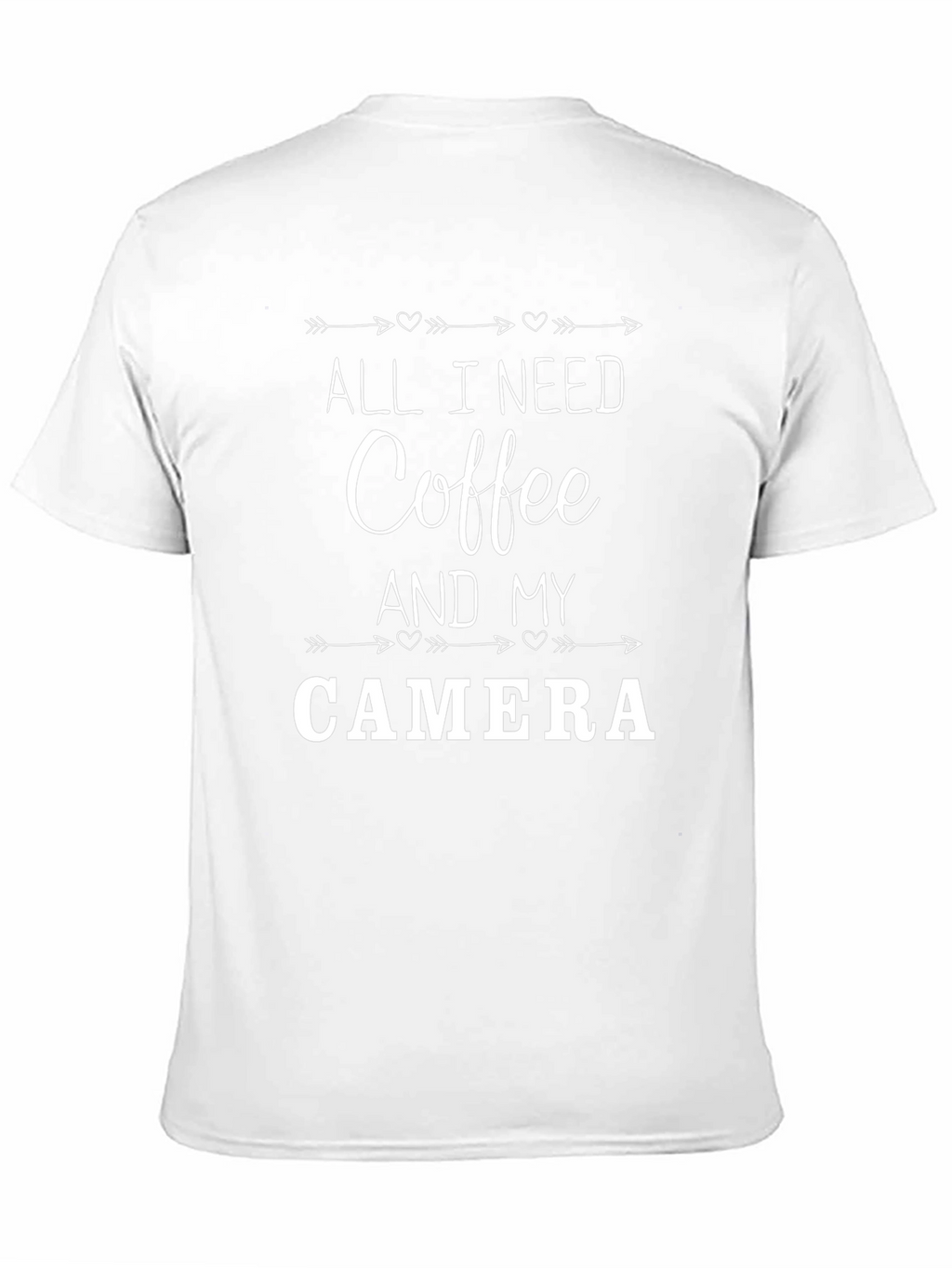 Coffee and Camera Graphic Tee - Black Unisex T-Shirt